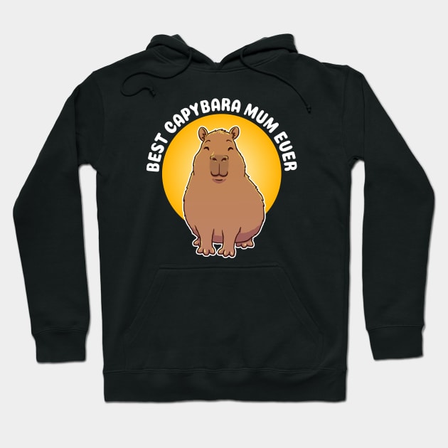 Cute Best Capybara Mum Ever Hoodie by capydays